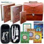 قلم قرآنی 32 گیگ بلوتوث‌دار BSR470 | بسته 10 (درشت خط) قرآن 1208 صفحه و کلیات مفاتیح