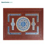 کتاب قرآن نفیس و معطر چرمی پلاک رنگی جعبه لپتاپی