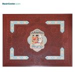 کتاب نفیس دیوان حافظ چرمی همراه با دو گلدان فیروزه قطع رحلی