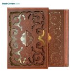کتاب نفیس گلستان سعدی چرمی لیزری قاب کشویی قطع جیبی - Image 2
