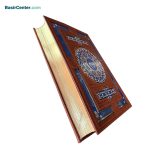کتاب قرآن نفیس و معطر چرمی پلاک رنگی جعبه لپتاپی - Image 3