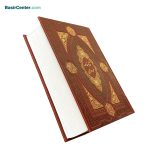 کتاب نفیس شاهنامه فردوسی همراه با گلدان الماس تراش جعبه لبتاپی - Image 3