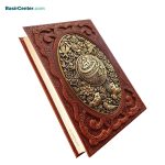 کتاب دیوان حافظ نفیس و معطر چرم و مس جعبه لپتاپی - Image 3