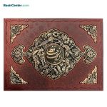 کتاب نفیس دیوان حافظ چرم و مس همراه با خودکار جعبه لپتاپی