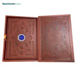 کتاب نفیس و معطر فرمان نامه چرمی همراه با جعبه - Image 2