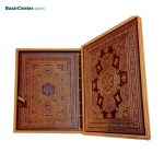 کتاب نفیس دیوان حافظ چرمي همراه با جعبه قطع رحلی - Image 2