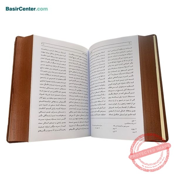کتاب کلیات سعدی نفیس بصیر چرمی قطع وزیری - Image 3