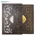 کتاب نفیس گلستان سعدی چرمی همراه با قاب کشویی لیزری - تصویر 2