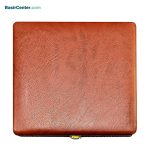 مجموعه حافظ عقیق و خودکار جلد چرم طبیعی قطع جیبی