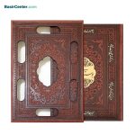کتاب بوستان سعدی نفیس چرمی همراه با قاب کشویی - Image 2