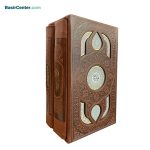 مجموعه دو جلدی قرآن و نهج البلاغه قطع پالتویی با قاب کشویی - Image 5