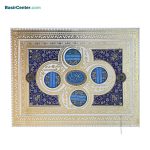 کتاب قرآن عروس نفیس و معطر آینه دار همراه با پلاک جعبه لپتاپی