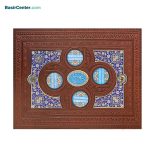 کتاب قرآن نفیس و معطر چرمی آینه دار همراه با پلاک جعبه لپتاپی