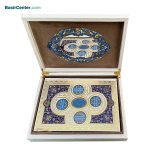 کتاب قرآن عروس نفیس و معطر آینه دار همراه با پلاک جعبه لپتاپی - Image 2