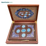 کتاب قرآن نفیس و معطر چرمی آینه دار همراه با پلاک جعبه لپتاپی - Image 2
