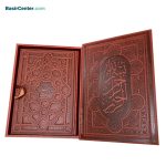 کتاب نفیس دیوان حافظ چرمي برجسته همراه با جعبه قطع رحلی - تصویر 2